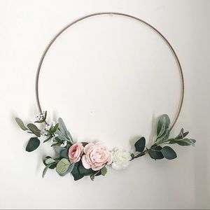 🌵Floral Hoop Decoration (Handmade)